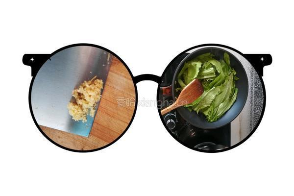 蚝油油麦菜的做法图解2