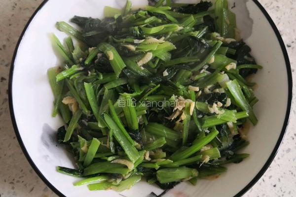 虾皮小白菜的做法图解8