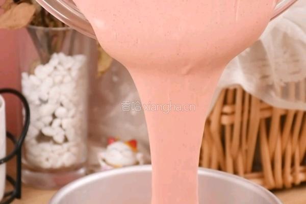 情人节限定玫瑰荔枝蛋糕表白首选甜品的做法图解5