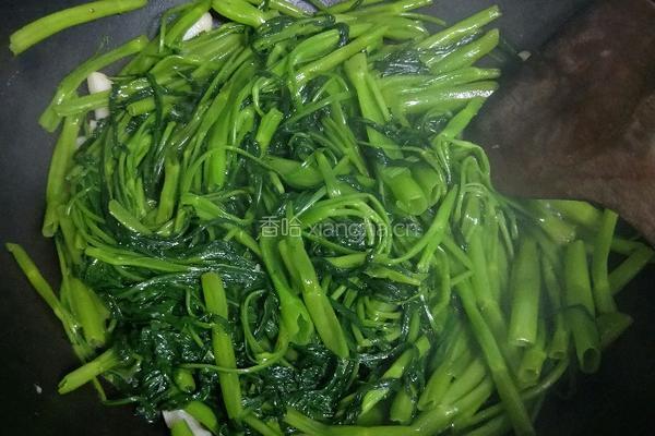 蒜香空心菜的做法图解4