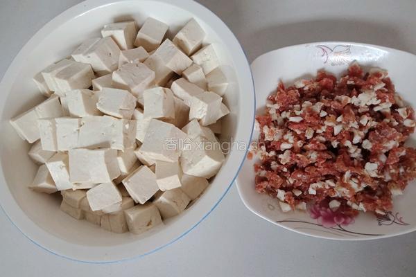 肉沫麻婆豆腐的做法图解1
