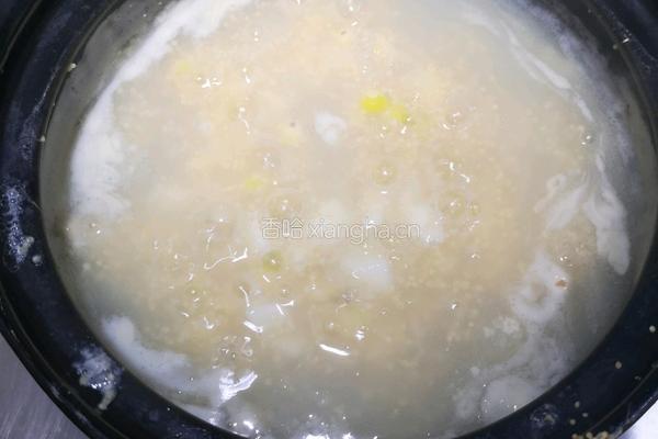 小米鸡肉粥的做法图解6
