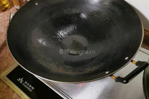 通菜炒肾球的做法图解2