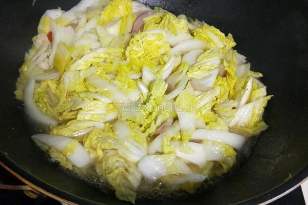 酸辣白菜的做法图解8