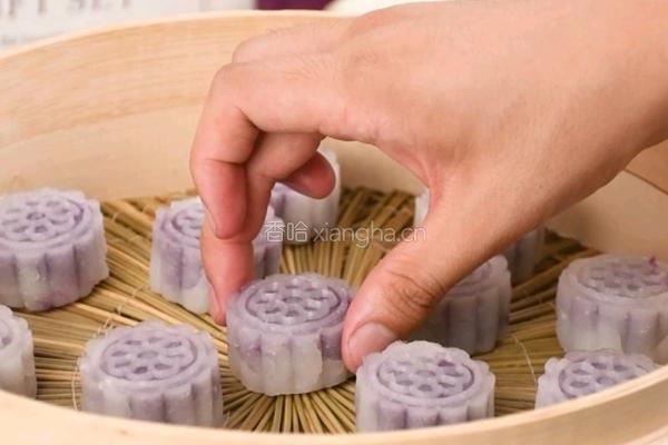晶莹剔透的水晶紫薯糕凤九同款超好吃的做法图解5