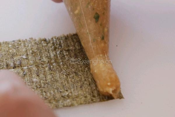 海苔鸡肉卷的做法图解4