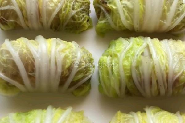 白菜肉卷的做法图解6