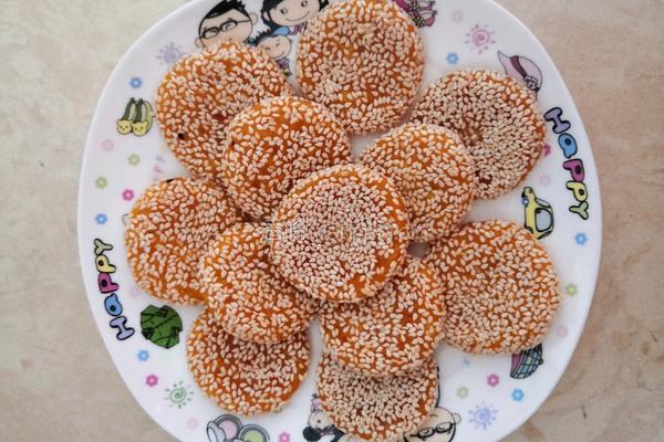 南瓜芝麻饼的做法图解11