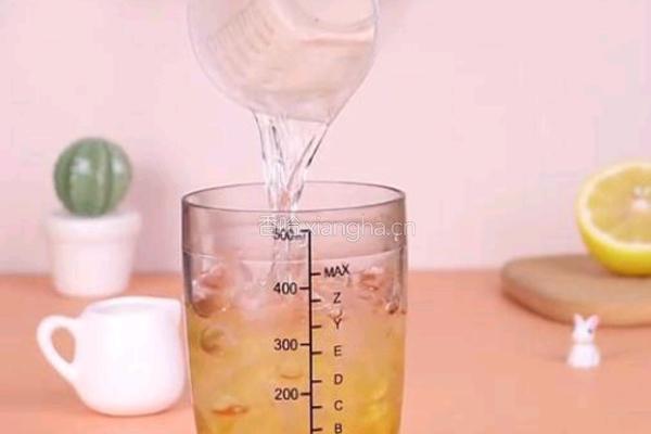 蜜桃柠檬绿茶的做法图解4