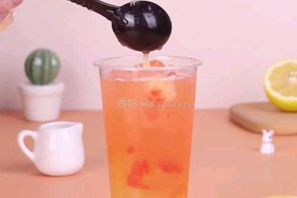 蜜桃柠檬绿茶的做法图解8