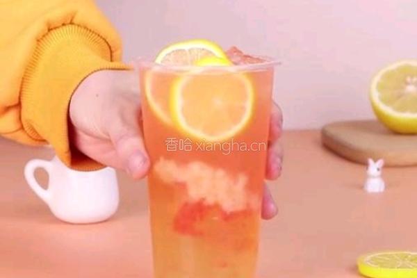 蜜桃柠檬绿茶的做法图解9
