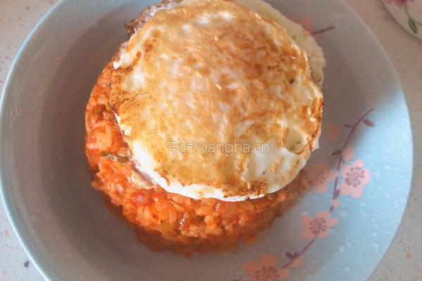 自制辣白菜炒饭的做法图解15