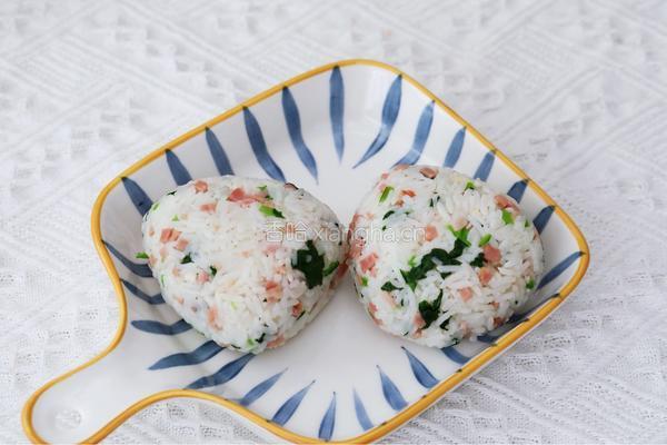 培根青菜烤饭团的做法图解10