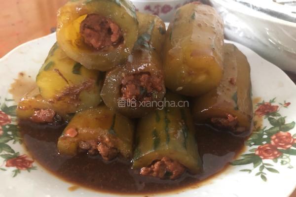 黄瓜塞肉（黄瓜筒）的做法图解7