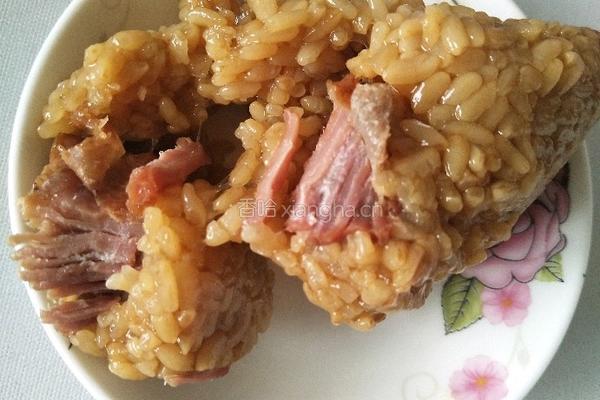 蜜汁鲜肉粽的做法图解8