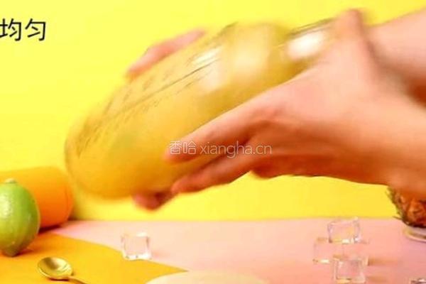 金菠萝爆柠茶的做法图解8