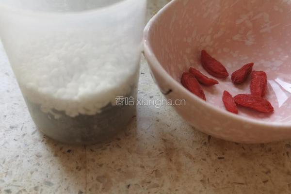 一位中医食疗秘方,黑米糯米枸杞油,调理脾胃,过敏体质第三方的做法图解1