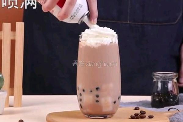 雪顶可可奶茶的做法图解9