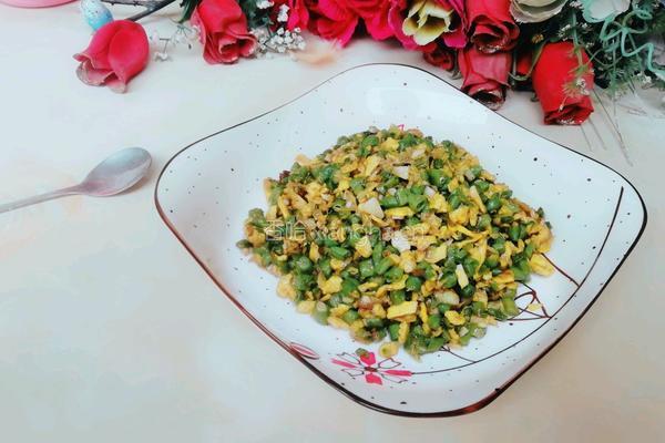 长豆角炒鸡蛋的做法图解11