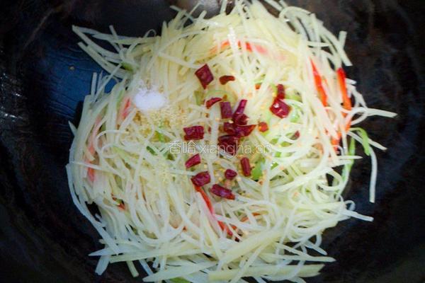 酸辣土豆丝的做法图解4