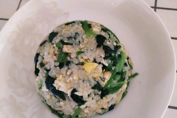 木须菠菜炒饭的做法图解7