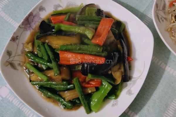 茄子豆角的做法图解8