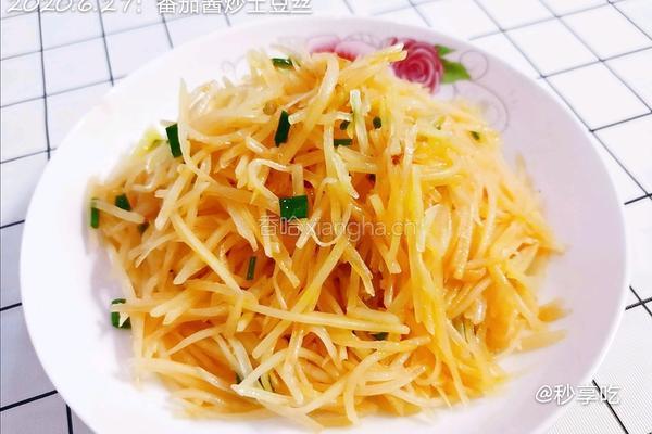番茄酱炒土豆丝的做法图解5