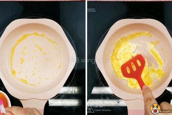 三色贝柱炒饭的做法图解4