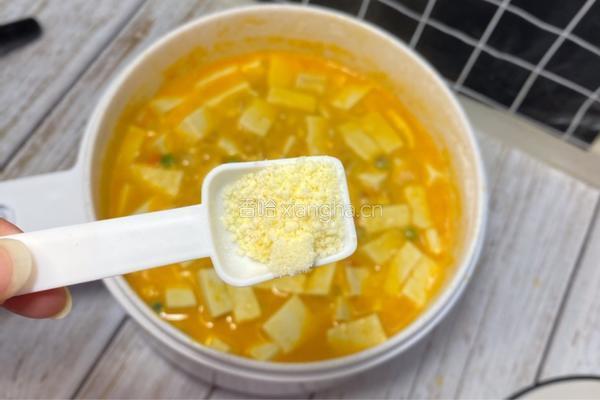 蟹黄豆腐的做法图解6