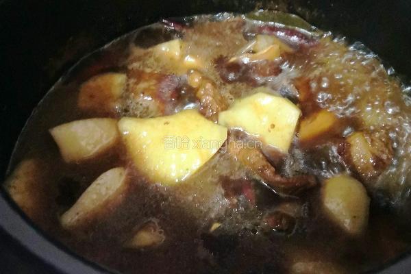 红烧肉焖土豆的做法图解10