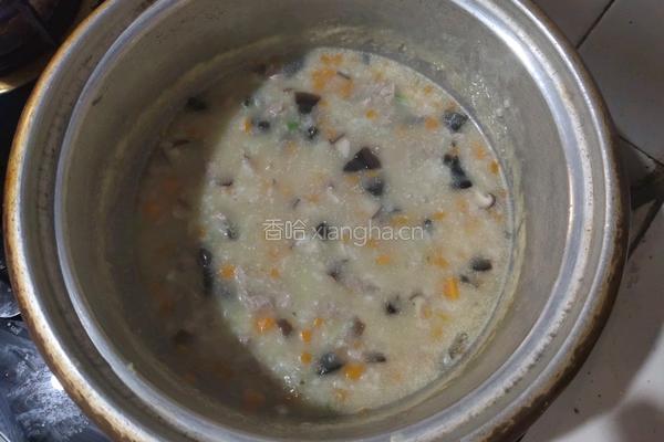 皮蛋瘦肉粥的做法图解9