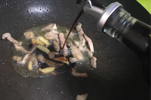 西蓝花小炒肉丝的做法图解8