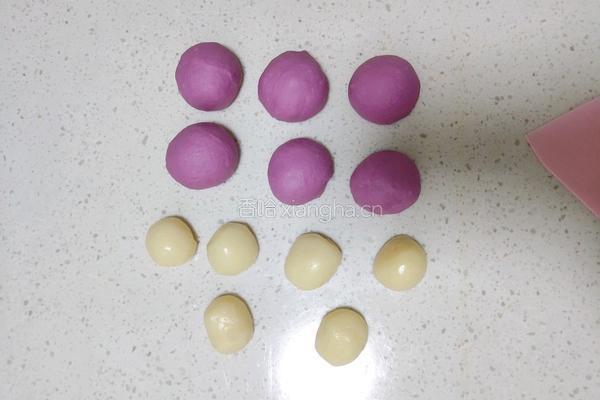 紫薯豆沙麻薯华夫饼的做法图解8