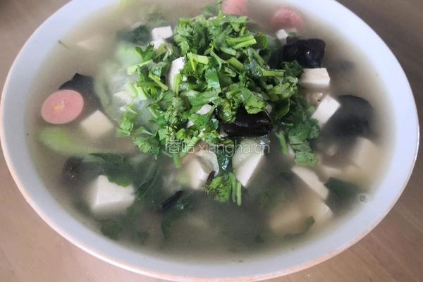丝瓜豆腐汤的做法图解11