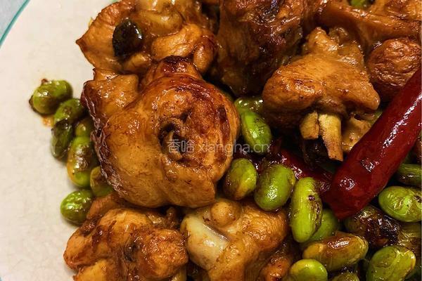 鸡腿烧毛豆的做法图解17