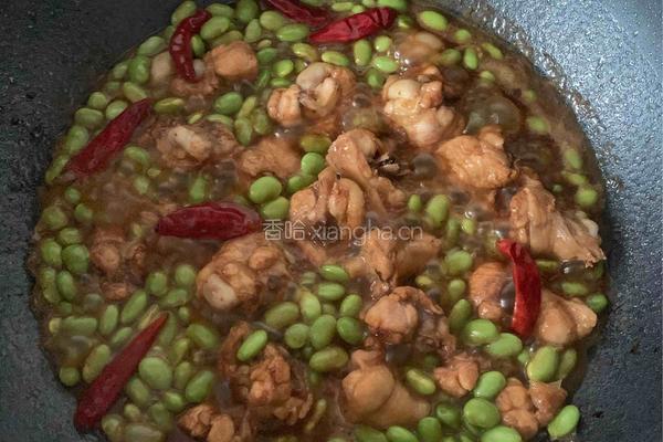 鸡腿烧毛豆的做法图解15