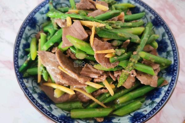 芦笋炒牛肉的做法图解7
