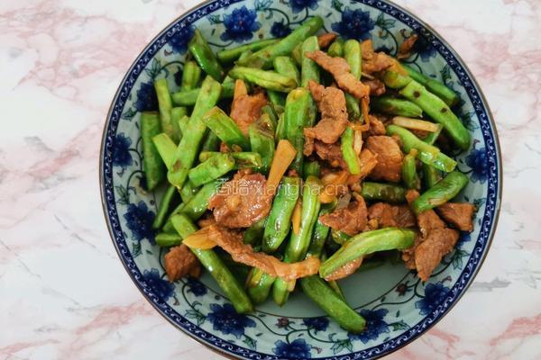 四季豆炒肉的做法图解6