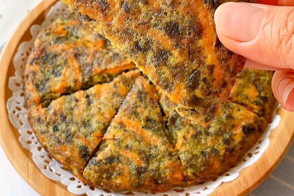 胡萝卜紫菜鸡蛋香酥饼的做法图解9