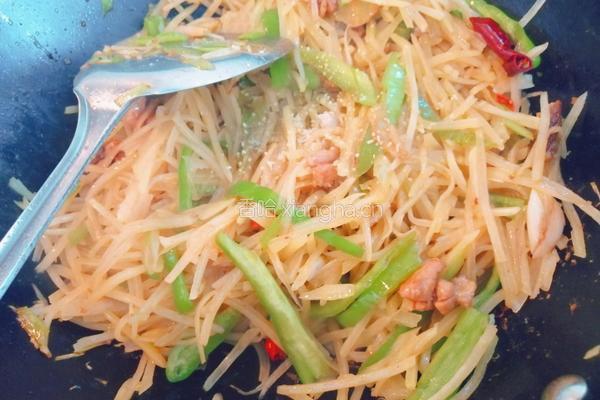 土豆丝炒肉的做法图解10