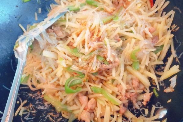 土豆丝炒肉的做法图解13