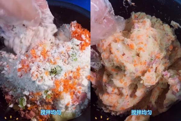田园土豆饼的做法图解4