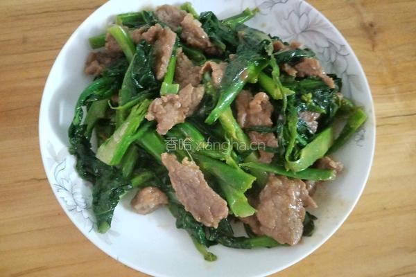 芥兰炒牛肉的做法图解9
