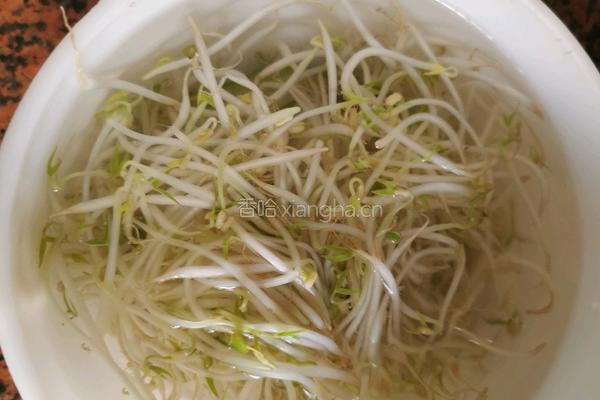 凉拌绿豆芽的做法图解3