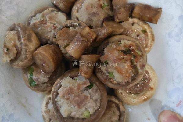 瘦肉酿口菇的做法图解6