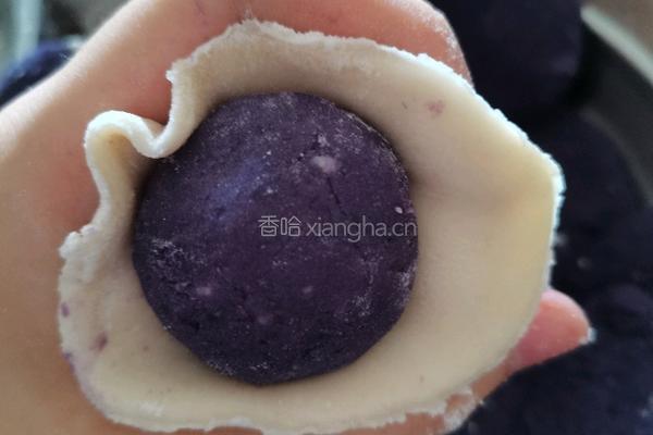 芝士紫薯饼的做法图解4