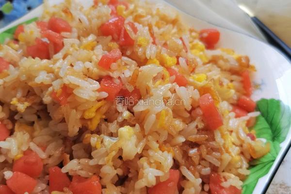 火腿肠蛋炒饭的做法图解11