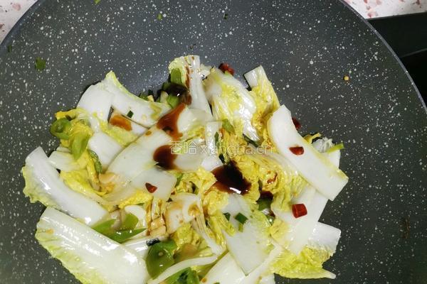 辣炒娃娃菜的做法图解4