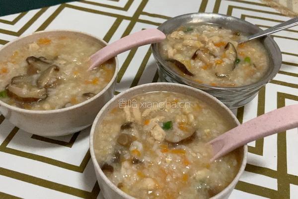 生姜香菇鸡丝粥的做法图解9