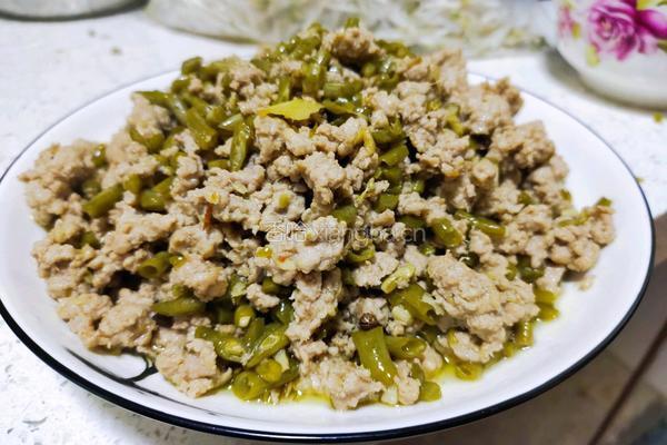 肉沫豇豆的做法图解8